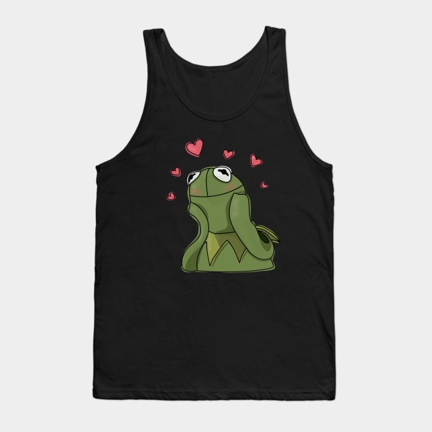 Kermit Love Meme Tank Top by janae